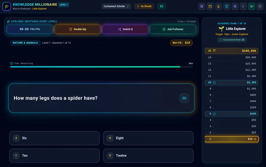 Knowledge Millionaire screenshot