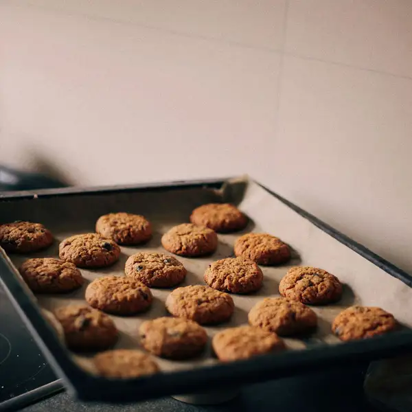 Cookies on a baking tray
